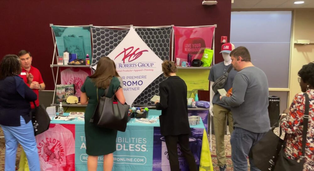 Vendor booths showcase products at the MarketPlace Expo