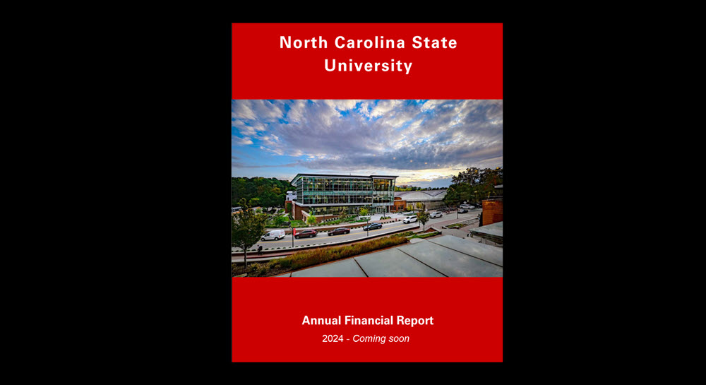 The cover image for the North Carolina State University Annual Financial Report for 2024